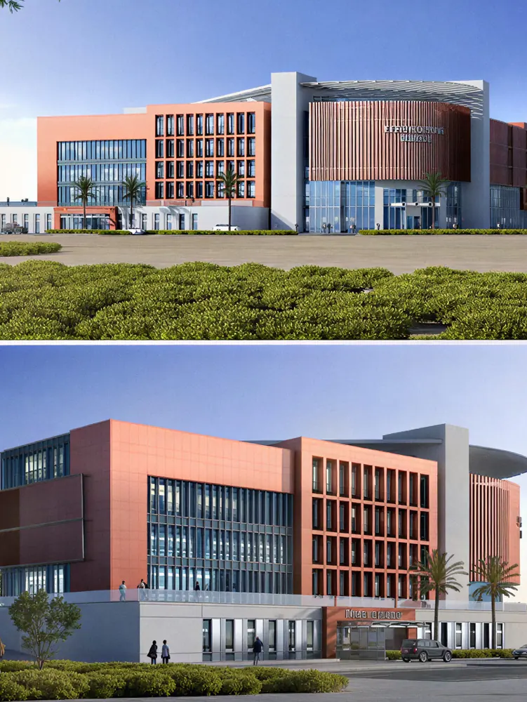 Rendering of Yefren General Hospital